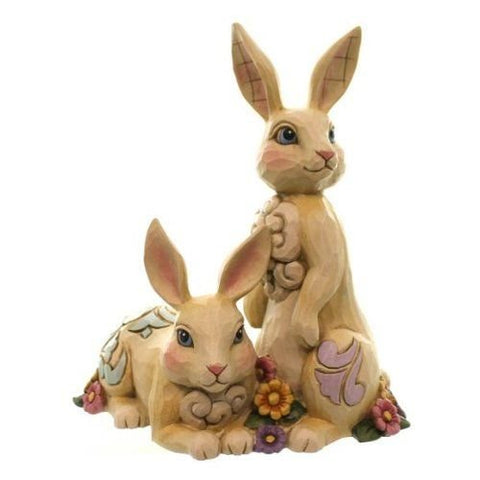 Enesco JS HWC Fig Double Bunnies