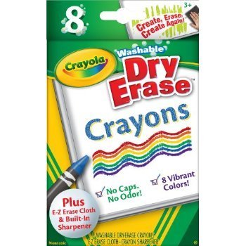 8 ct. Dry-Erase Crayons, Large Size