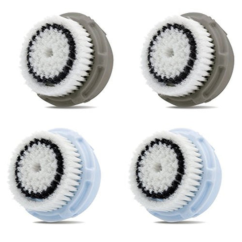 2-Pack of Facial Brush Heads Normal Skin And 2-Pack of Facial Brush Heads Delicate Skin