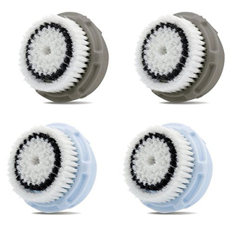 2-Pack of Facial Brush Heads Normal Skin And 2-Pack of Facial Brush Heads Delicate Skin
