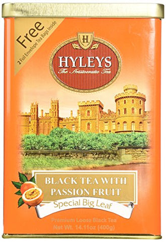 PASSION FRUIT LOOSE BLACK TEA IN TINS - 400 GRAMS/14.1 OZ