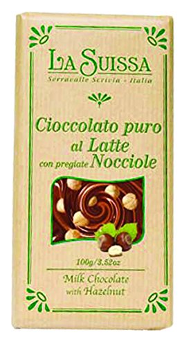 LA SUISSA Milk Chocolate Hazelnut Bar 3.5oz
