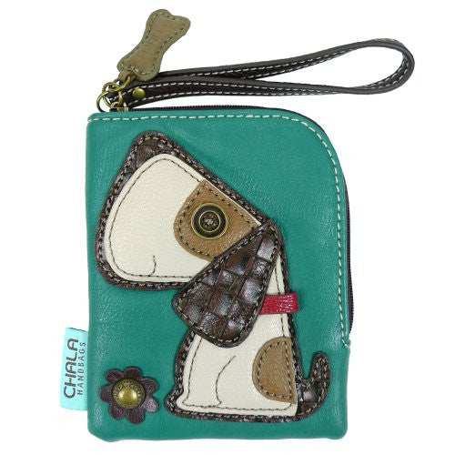 Zip Wallet - Toffy Dog, Teal