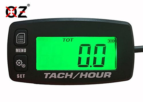 OZ-USA Tach Hour Meter tachometer RPM display motorcycle atv dirtbike buggy outboard cr