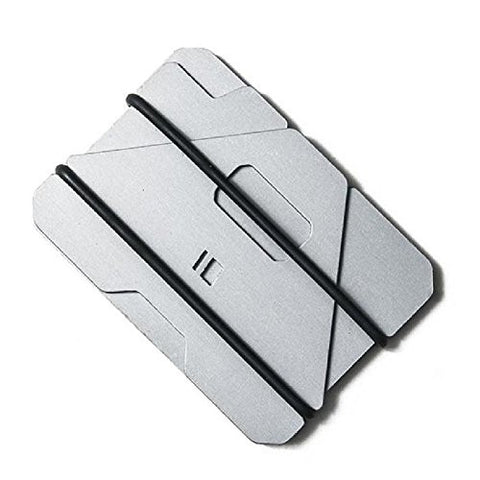 A3 Three-Plate Aluminum Wallet - Silver