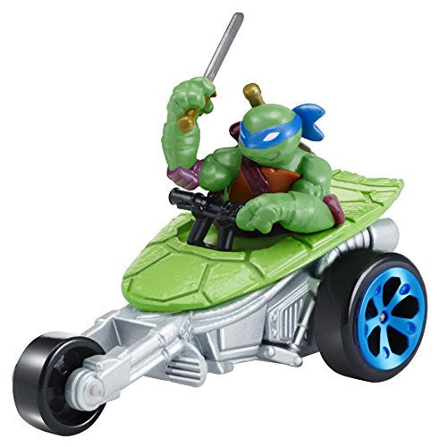 TEENAGE MUNTANT NINJA TURTLES - T-MACHINES DIE CAST, Basic Vehicle- Leo in Stealth Bike