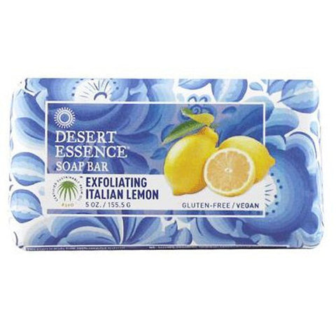 Desert Essence - 5 oz Exfoliating Italian Lemon Bar Soap