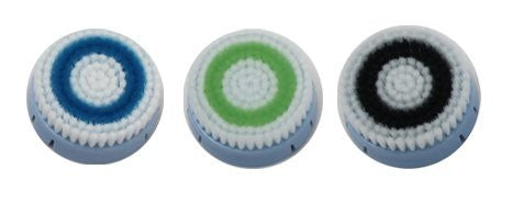 1-Pack of Facial Brush Heads Sensitive Skin, 1-Pack of Facial Brush Heads Deep Pores And 1-Pack of Facial Brush Heads Normal Skin