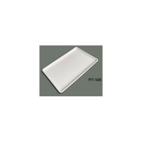 18" x 26" Plastic Tray White (NSF), Pack of 6
