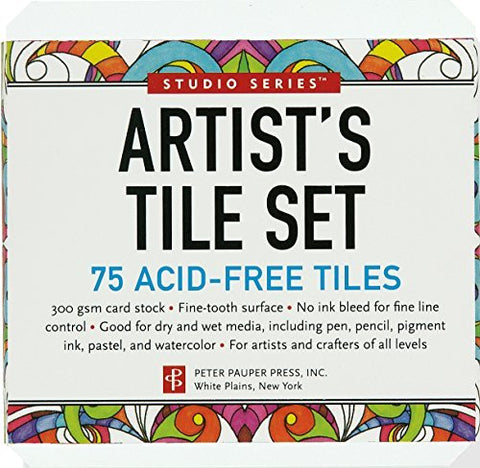 Studio Series Artist's Tiles, White (75 count)