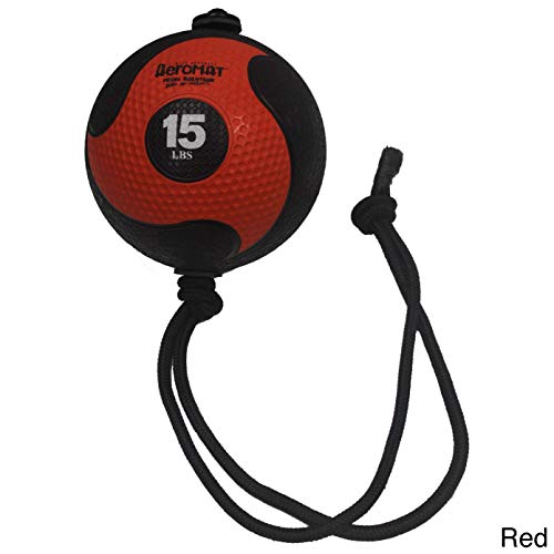 Aeromat Power Rope Medicine Ball - 15 LB Black / Red