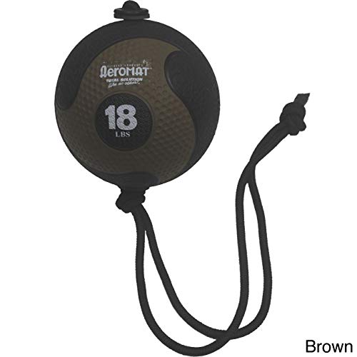 Aeromat Power Rope Medicine Ball - 18 LB Black / Bronze