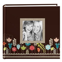 Pioneer Designer Raised Frame Photo Album, Holds 200 4x6" Photos, 2 Per Page, Color: Gargen.