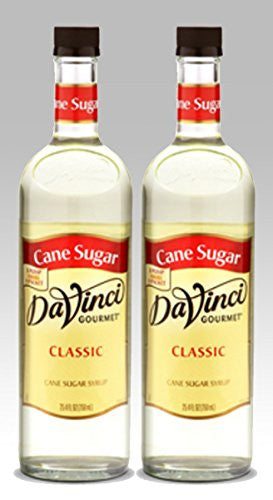DaVinci Gourmet ClassicsSyrups Cane Sugar Glass Bottle 750 ml