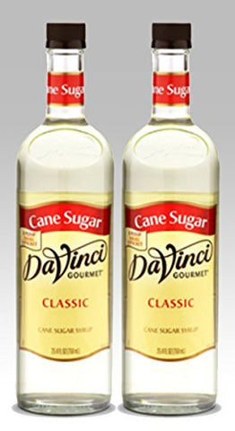 DaVinci Gourmet ClassicsSyrups Cane Sugar Glass Bottle 750 ml