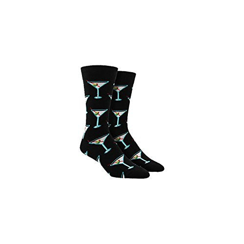 Men's Socks Drinks After Work Crew, Black