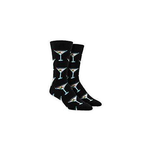 Men's Socks Drinks After Work Crew, Black