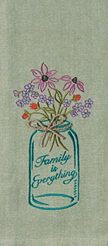 FAMILY EMBR. TEA TOWEL