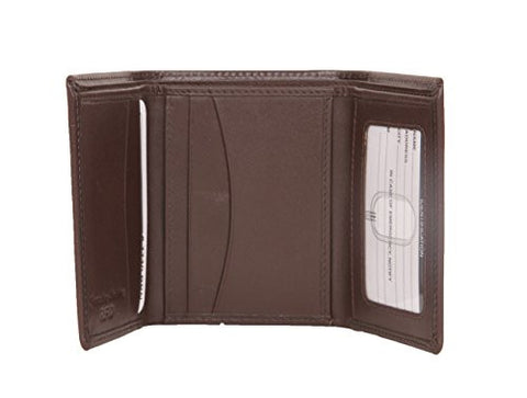 Men's Trifold Wallet, Brown