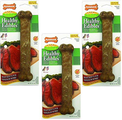 Nylabone Healthy Edibles, Roast Beef - Giant (7.25")