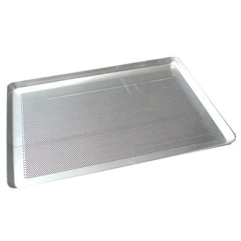 13 Inch x 18 Inch Aluminum Sheet Pan, Perforated - Set of 6