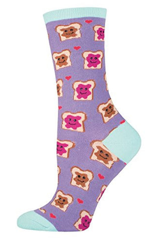 Women's Socks PB & J Crew, Lavender