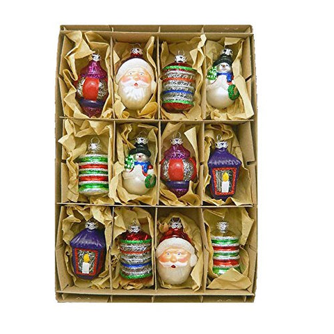 EARLY YEARS GLASS ORNAMENT - 12 PIECE BOX