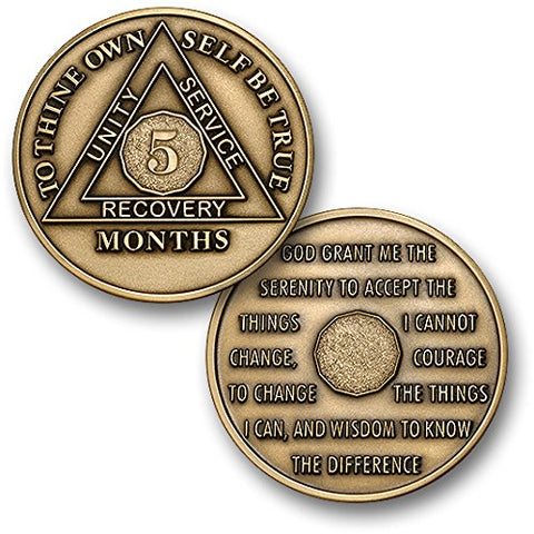 Traditional Antique Bronze Medallion - 5 Month (not in pricelist)