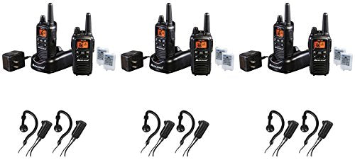 Midland LXT600VP3 36 Channel, 30 Mile FRS/GMRS Handheld Radio Pair with 3 Level Evox, NOAA Weather Radio with Scan - in Black