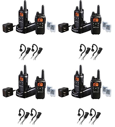 Midland LXT600VP3 36 Channel, 30 Mile FRS/GMRS Handheld Radio Pair with 3 Level Evox, NOAA Weather Radio with Scan - in Black