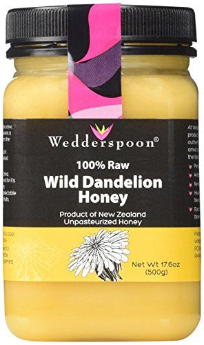 100% Raw Dandelion Honey 500g/17.6oz Poly Jar