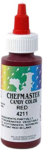 Red Chefmaster Liquid Candy Color, 2 oz