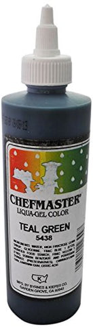 Teal Green Chefmaster Liqua-Gel, 10.5 oz