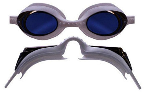 Element Mirror Googles, White Frame Blue Mirror Lense