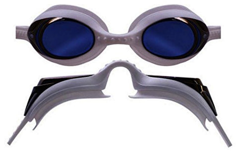 Element Mirror Googles, White Frame Blue Mirror Lense
