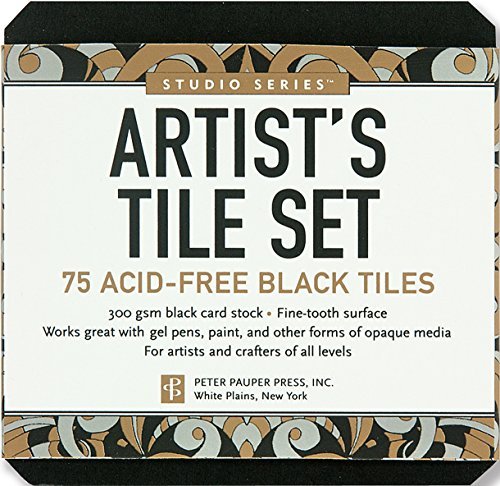Studio Series Artist's Tiles, Black (75 count)