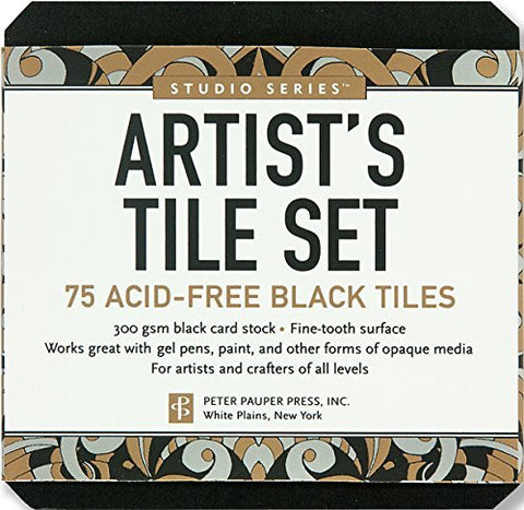 Studio Series Artist's Tiles, Black (75 count)