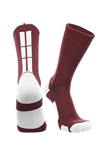 Baseline 3.0 Crew, Maroon–White, X-Large
