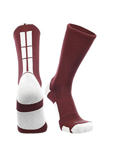 Baseline 3.0 Crew, Maroon–White, X-Large