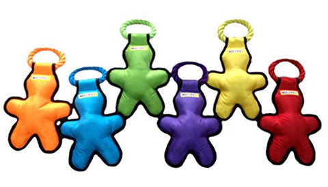 TUG O MAN with ROPE ASSORTED COLORS (14 inches)