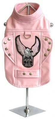 Born To Ride Motorcycle Harness Jacket - Pink Medium