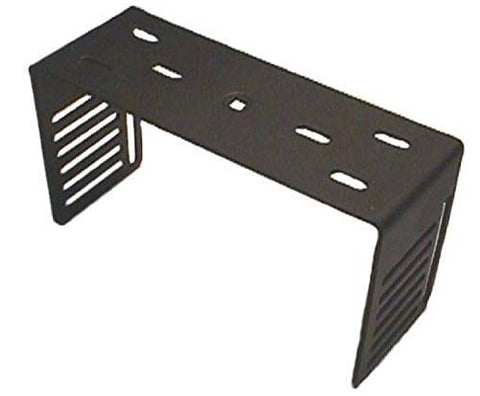Workman Black Heavy Duty 8" Wide X 4 1/2" Tall X 3" Deep Mounting Bracket with Slotted Sides for Mounting Radios