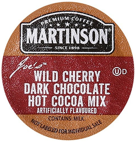 MARTINSON COCOA, WILD CHERRY DARK CHOCOLATE COCOA (24 SINGLE SERVE CUPS)