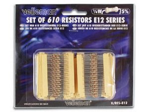 Pack of 610 E12-Series Resistors