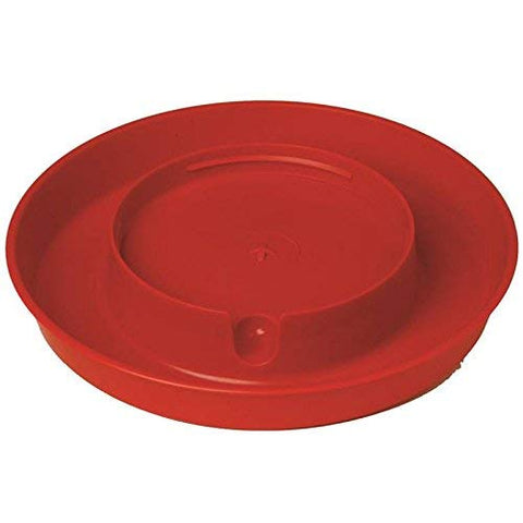 Miller Mfg Co Inc - Poultry Base Screw-On for Gallon Jar, Red
