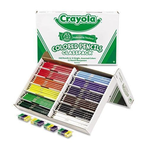 240 ct. Colored Pencils Classpack - 12 Colors