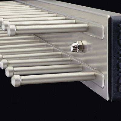 14" Tie Rack Pull-Out, Side Mount Satin Nickel 2-1/2" W x 14" D x 1-7/8" H