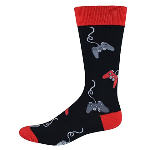 Men's Socks In Control Crew Black/Red