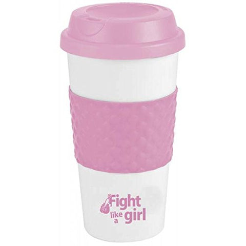"Fight Like A Girl" Breast Cancer Awareness 19.0oz Double Wall Insulated Tumbler"