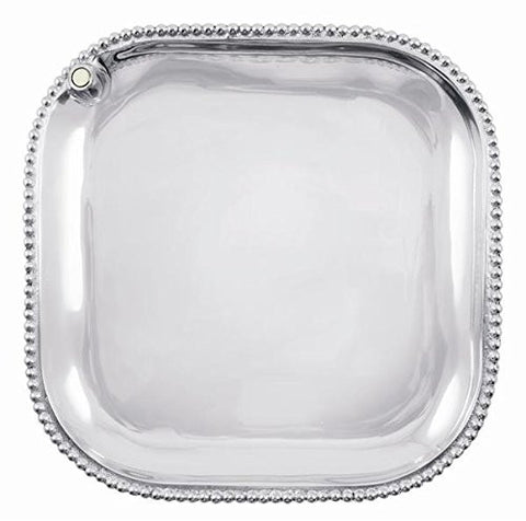Charms Beaded Square Platter